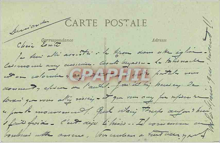 CPA Paris Eglise Saint Julien le Pauvre Iconostasion — Verso