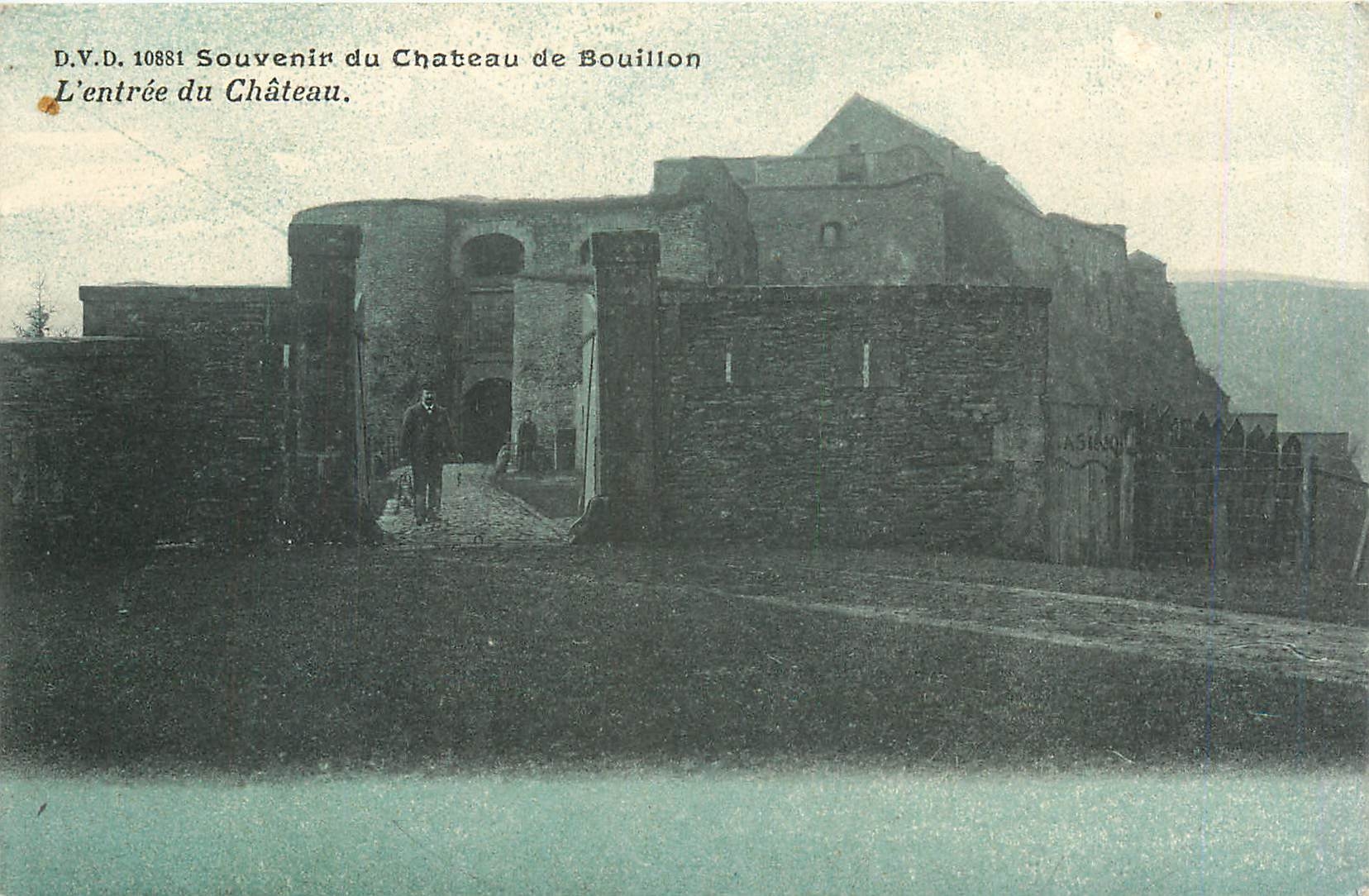 CPA Souvenir du Chateau de Bouillon L'Entree du Chateau 