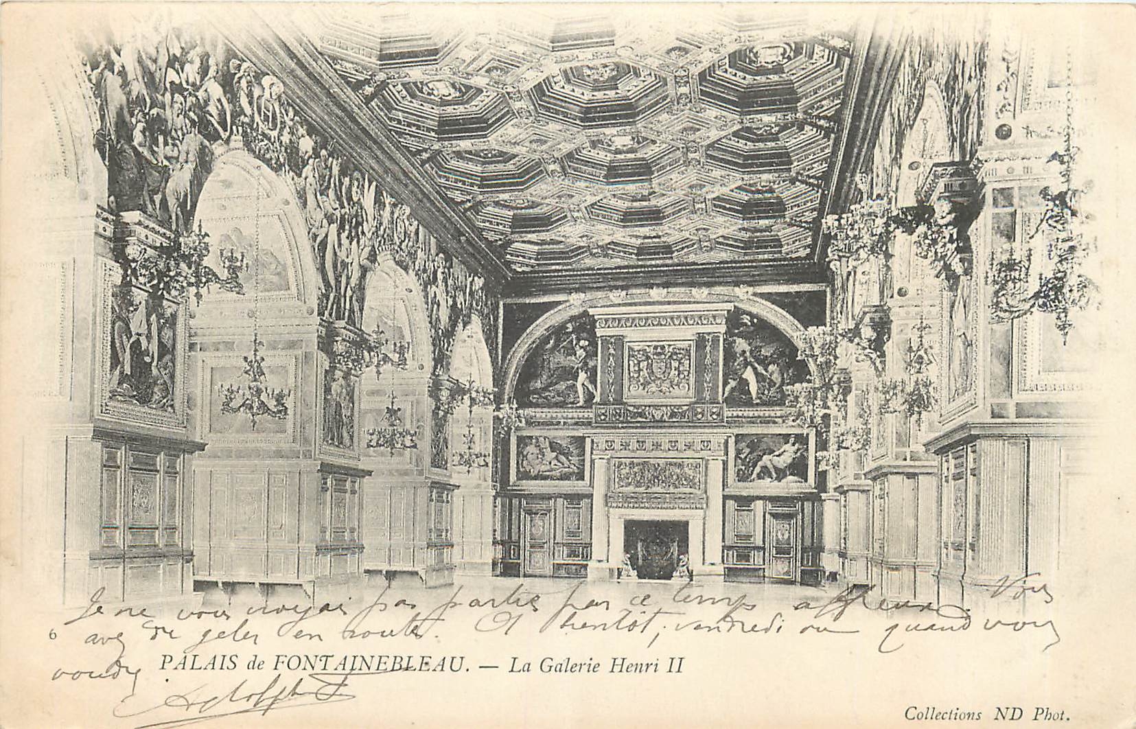 Palacio de Fontainebleau — La Galería Henri II — Collections ND Phot.