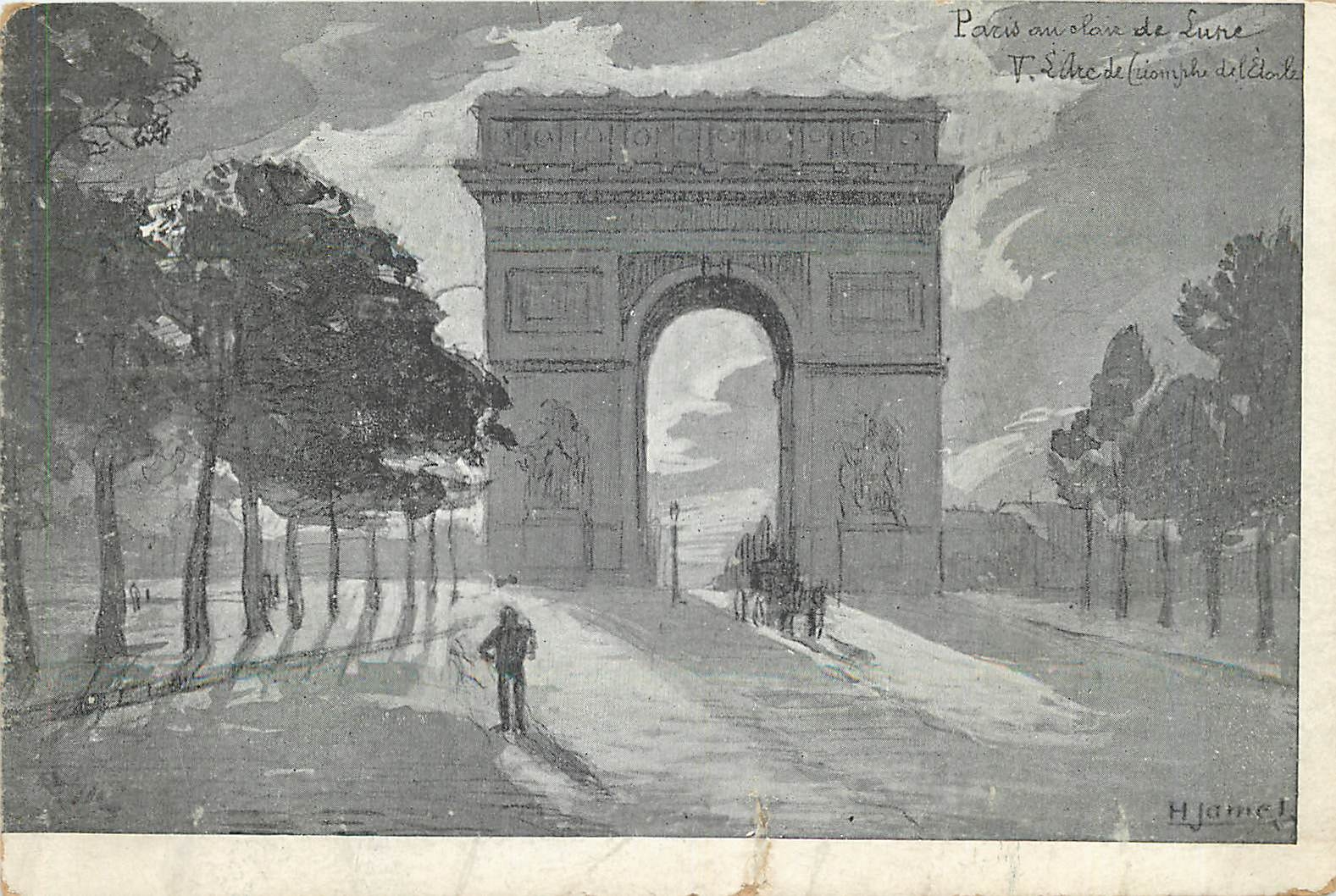 CPA Paris Arc de Triomphe