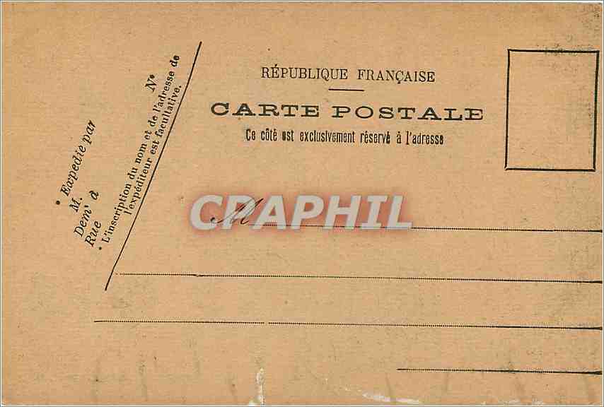 CPA Paris Arc de Triomphe — Rückseite