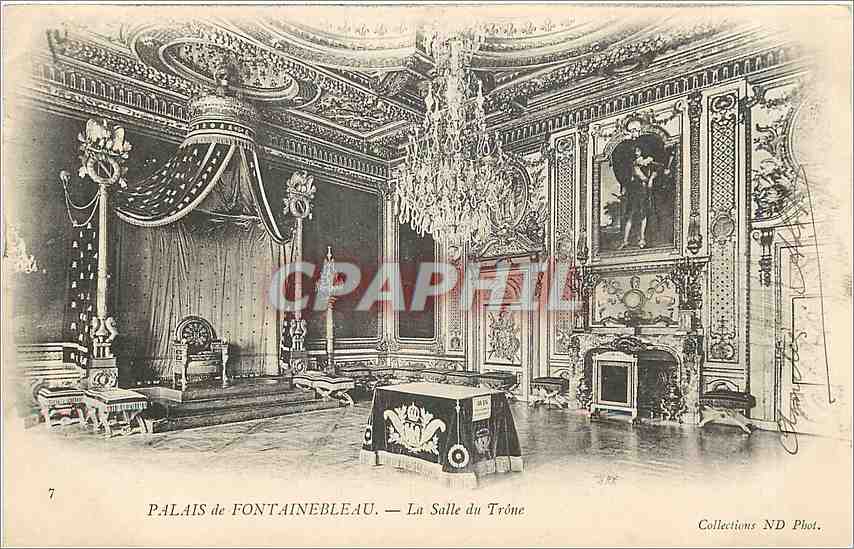 Palacio de Fontainebleau — La Sala del Trono — Colecciones ND Fot. n°7
