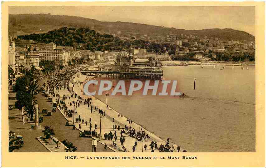 CPA Nice La Promenade des Anglais et le Mont Boron 