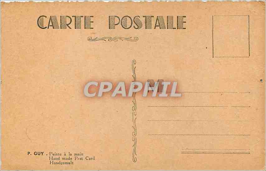 CPA P Guy Peinte a la main  — Rückseite