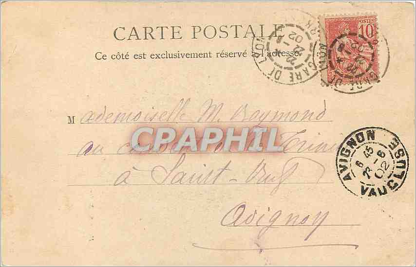 CPA Eglise St Nizier Lyon  — Verso
