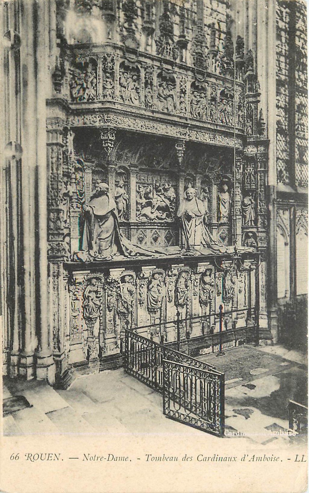 CPA Rouen Notre Dame Tombeau des Cardinaux d'Amboise 