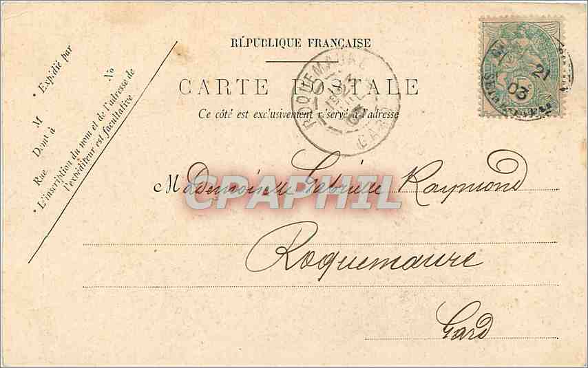 CPA Rouen Notre Dame Tombeau des Cardinaux d'Amboise  — Verso