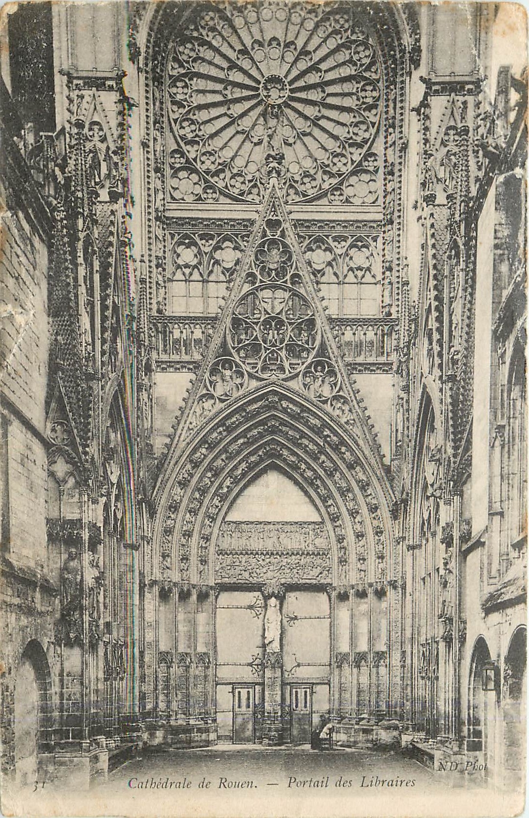 CPA Cathedrale de Rouen Portail des Libraires 