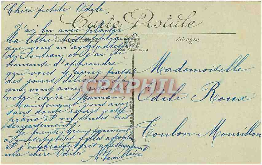CPA Lyon La Saone Vue generale de Vaise et de Serin  — Verso