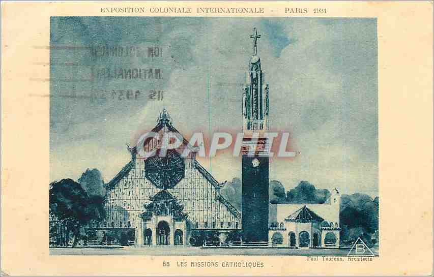 CPA Paris Les Missions Catholiques Exposition coloniale internationale 1931
