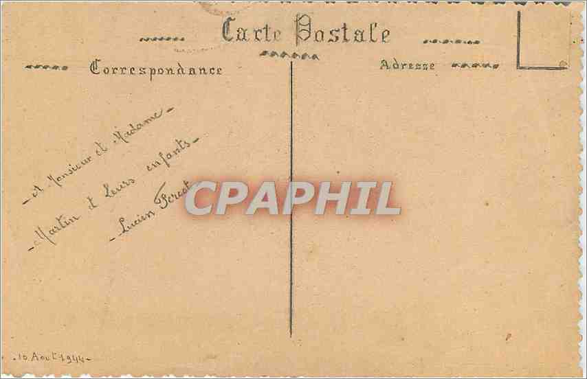 CPA Paris Sacre Cœur Montmartre — Verso