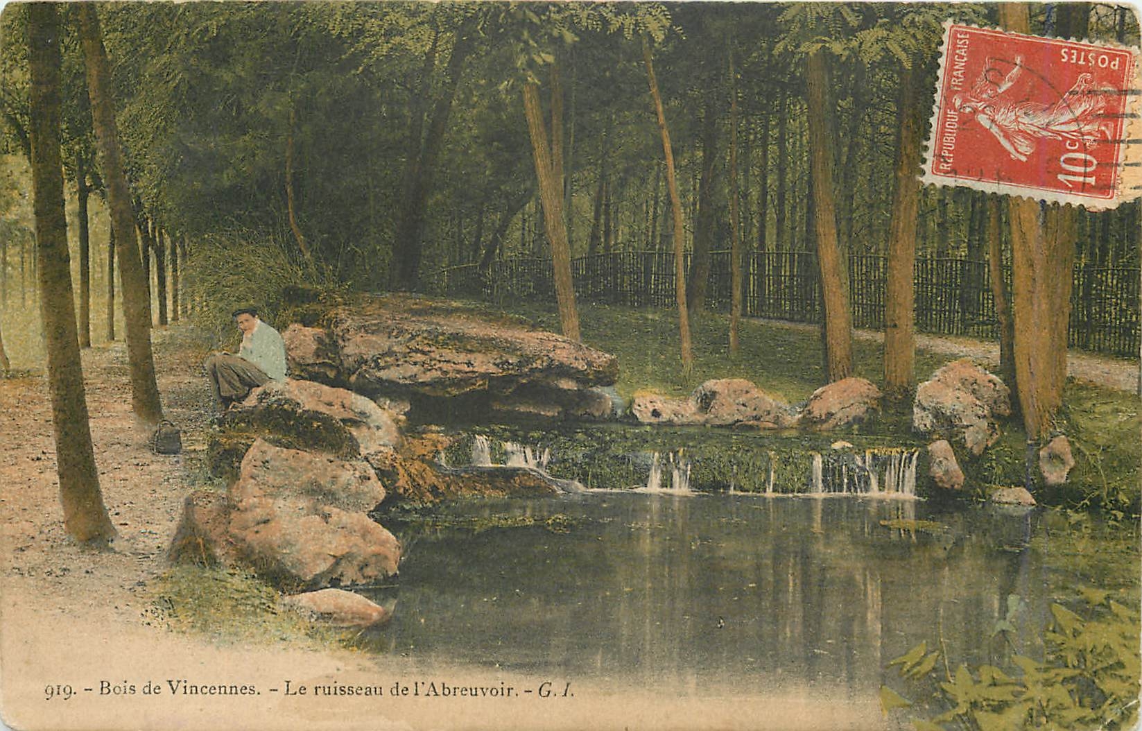 CPA Bois de Vincennes Le ruisseau de l'Abreuvoir 