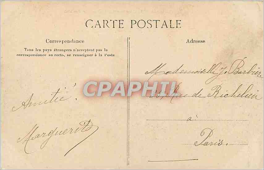 CPA Bois de Vincennes Lac Daumesnil et Temple Romain  — Rückseite