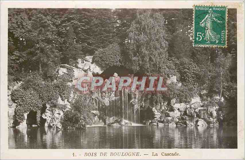 CPA Bois de Boulogne La Cascade 