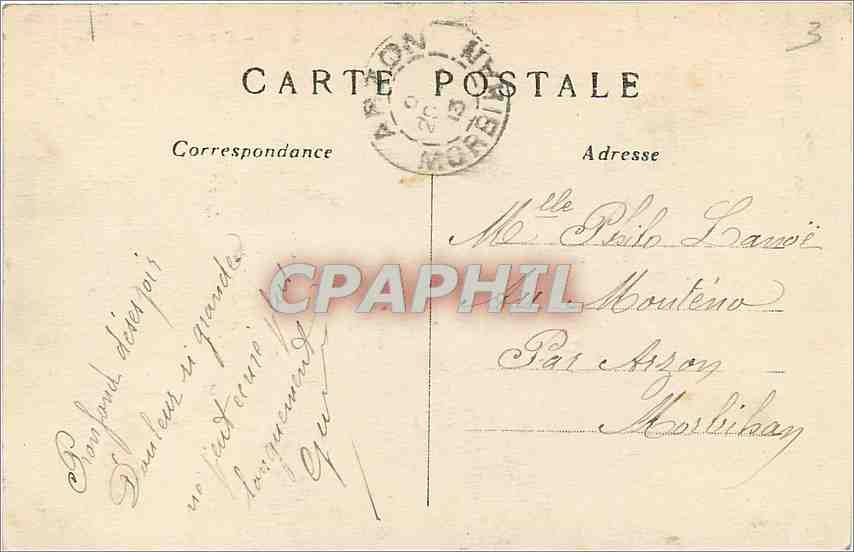 CPA Le Bois de Boulogne La Cascade  — Rückseite