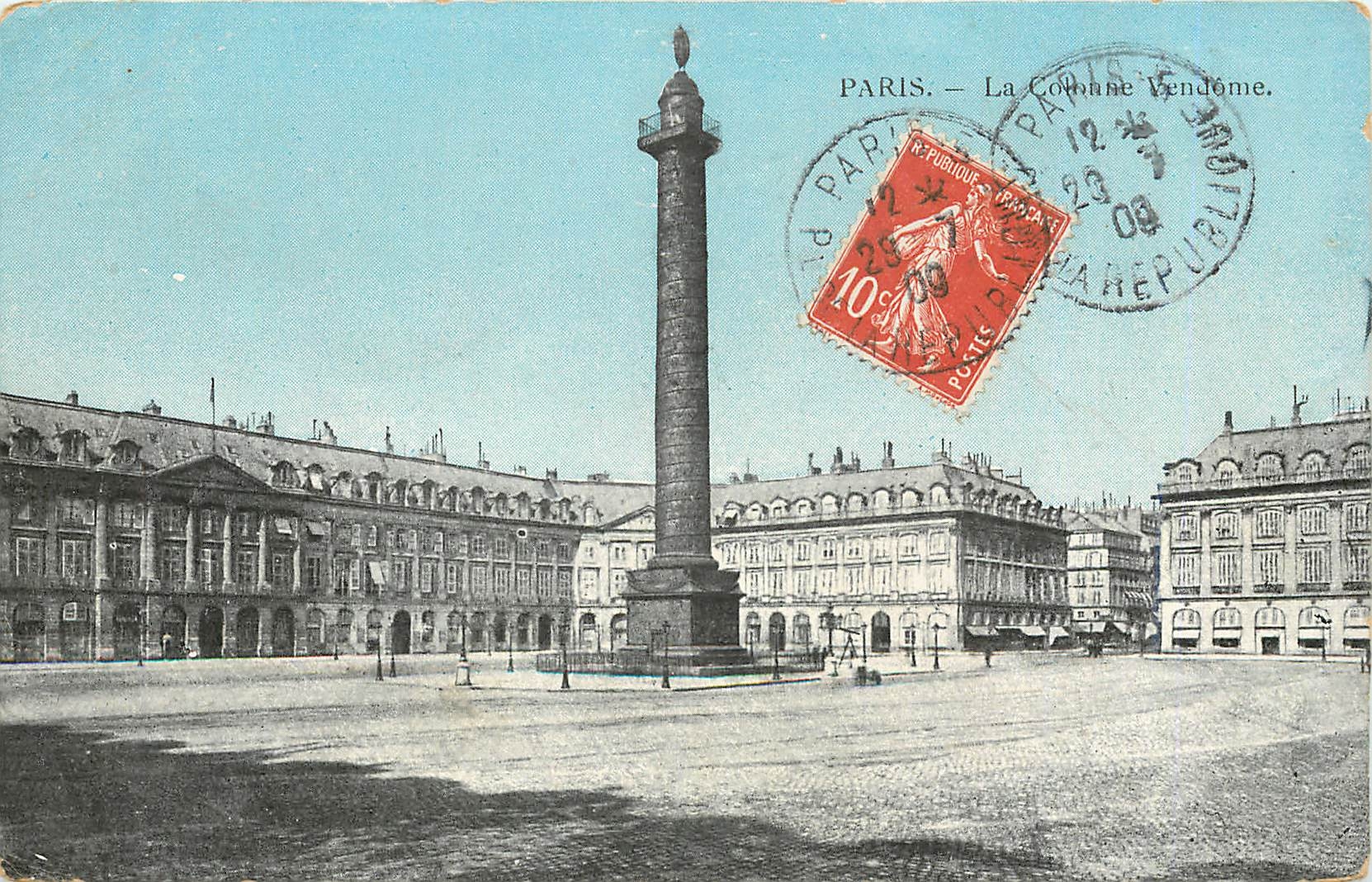 CPA Paris La Colonne Vendome 