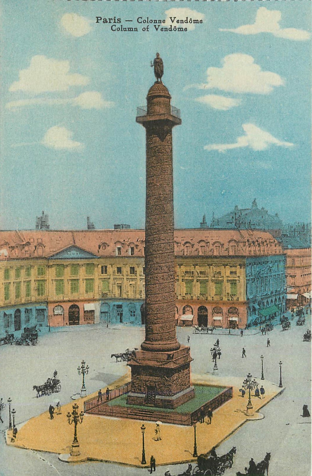 CPA Paris Colonne Vendome Column of Vendome 