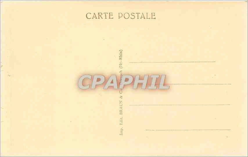 Trois-Epis — Vue sur le Petit Hohnack — série 627, éditée par Braun & Cie — Rückseite