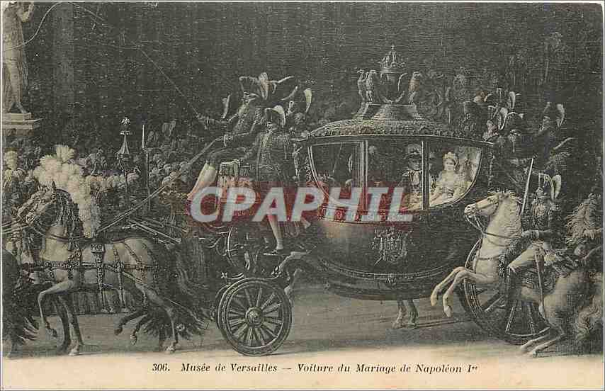 CPA Musee de Versailles Voiture du Mariage de Napoleon 1er 