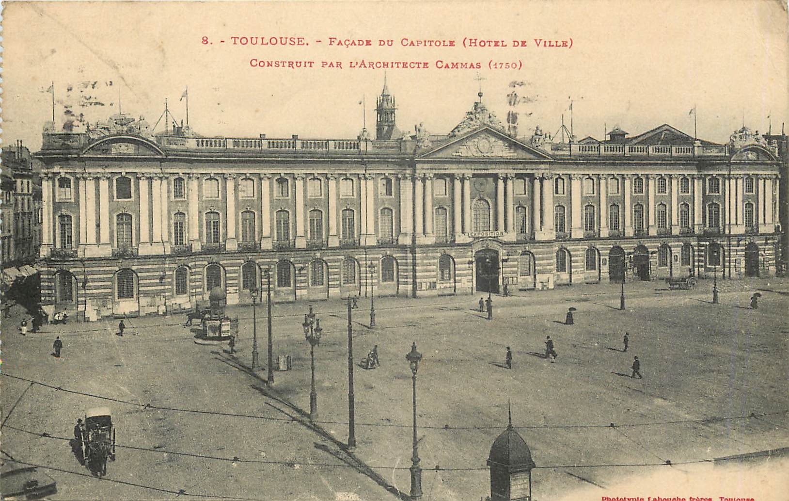 CPA Toulouse Facade du Capitole Hotel de Ville 