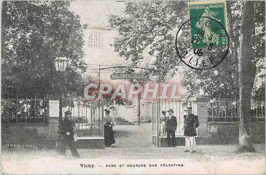 CPA Vichy Parc et Sources des Celestins 