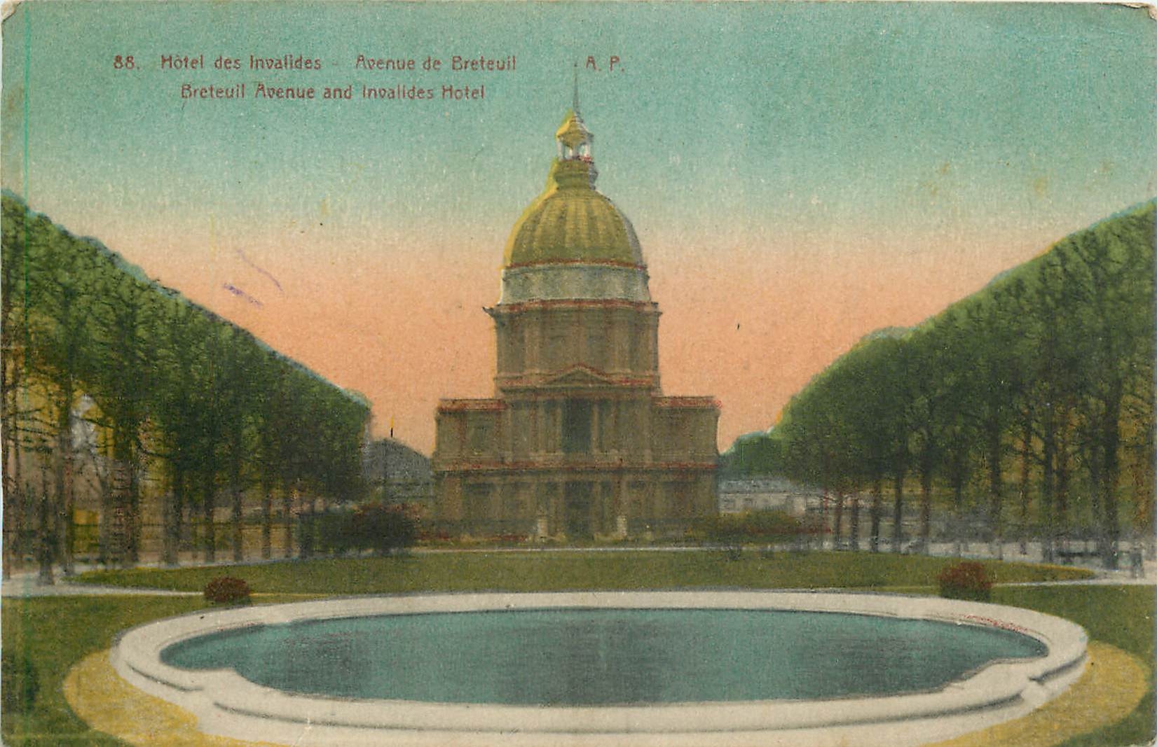 CPA Hotel des Invalides Avenue de Breteuil 