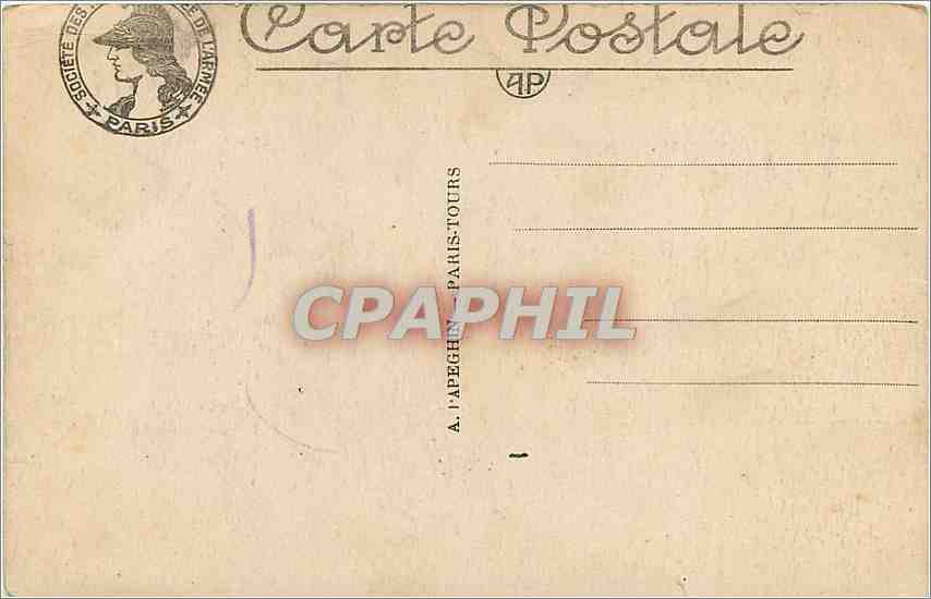 CPA Hotel des Invalides Avenue de Breteuil  — Verso