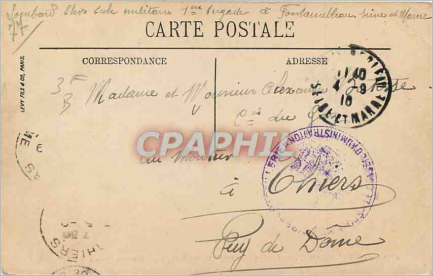 Fontainebleau — La Forêt — El Rocher de Millet y Rousseau — Editor L.L. n°300 — Reverso