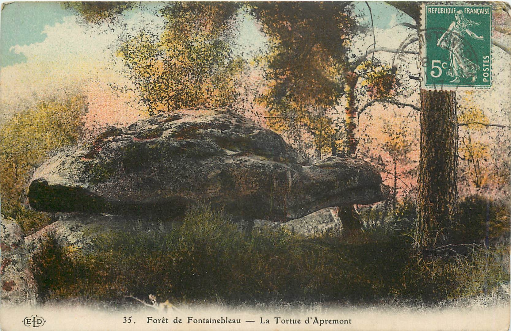 Forêt de Fontainebleau — La Tortue d'Apremont — Éditeur ELD, n°35