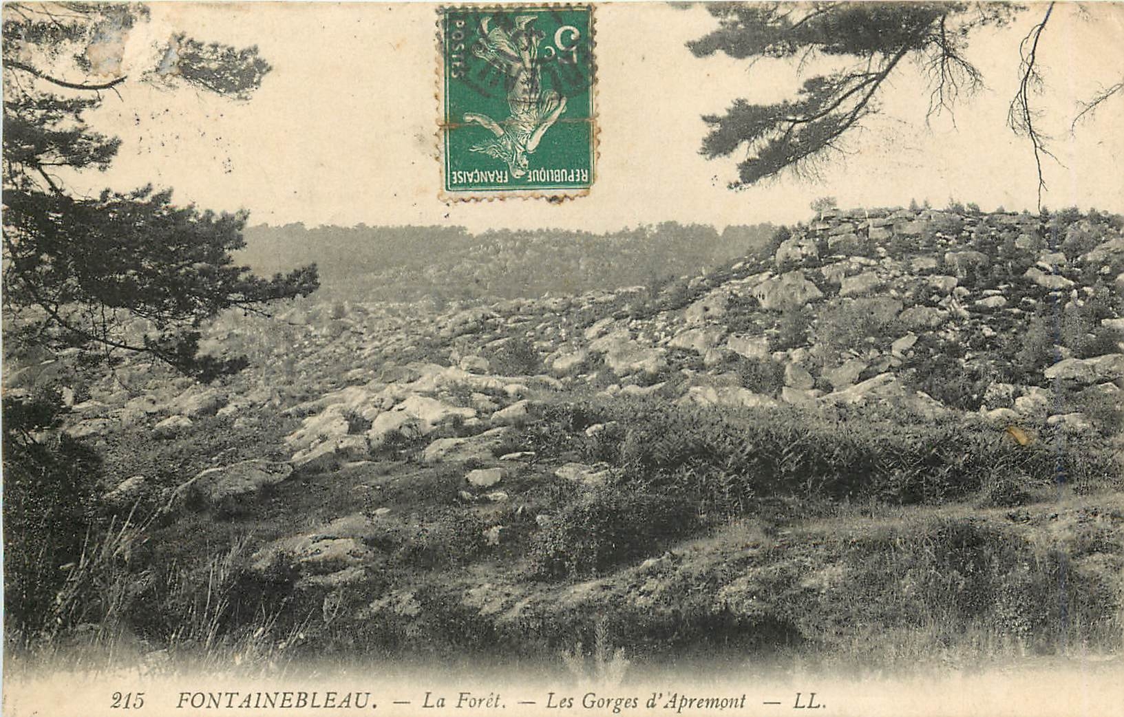 Fontainebleau — Der Wald. — Die Gorges d'Apremont — LL. — 215