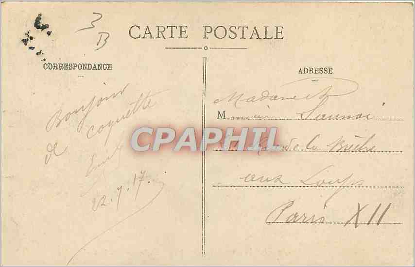 CPA Foret de Fontainebleau La Casquette du Jockey  — Verso