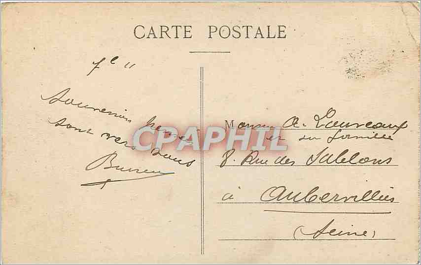 CPA Villefranche La Rade et l'Escadre Bateaux — Rückseite