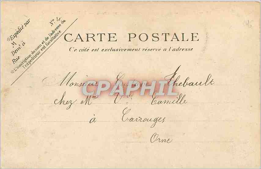 CPA Paris La Cascade du Bois de Boulogne  — Rückseite