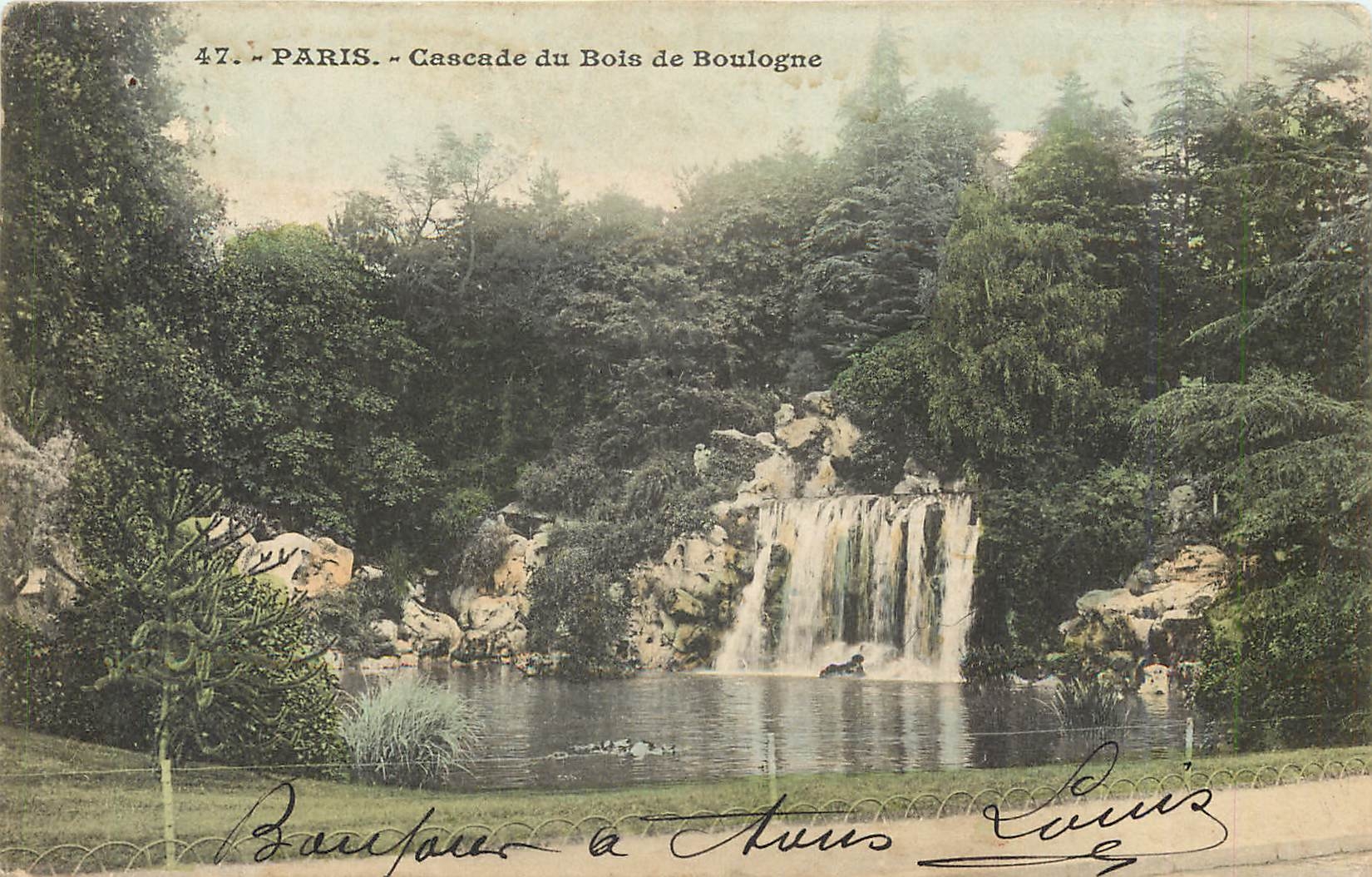CPA Paris Cascade du Bois de Boulogne 