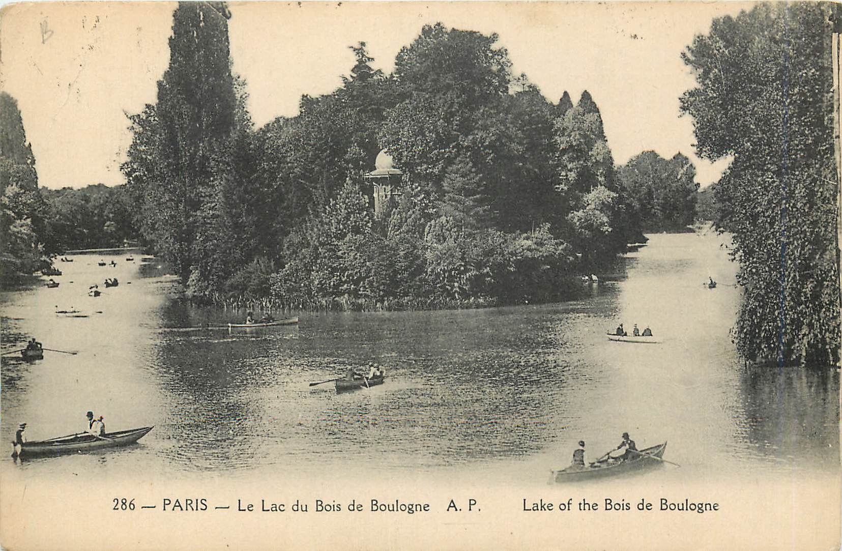 CPA Paris Le Lac du Bois de Boulogne 