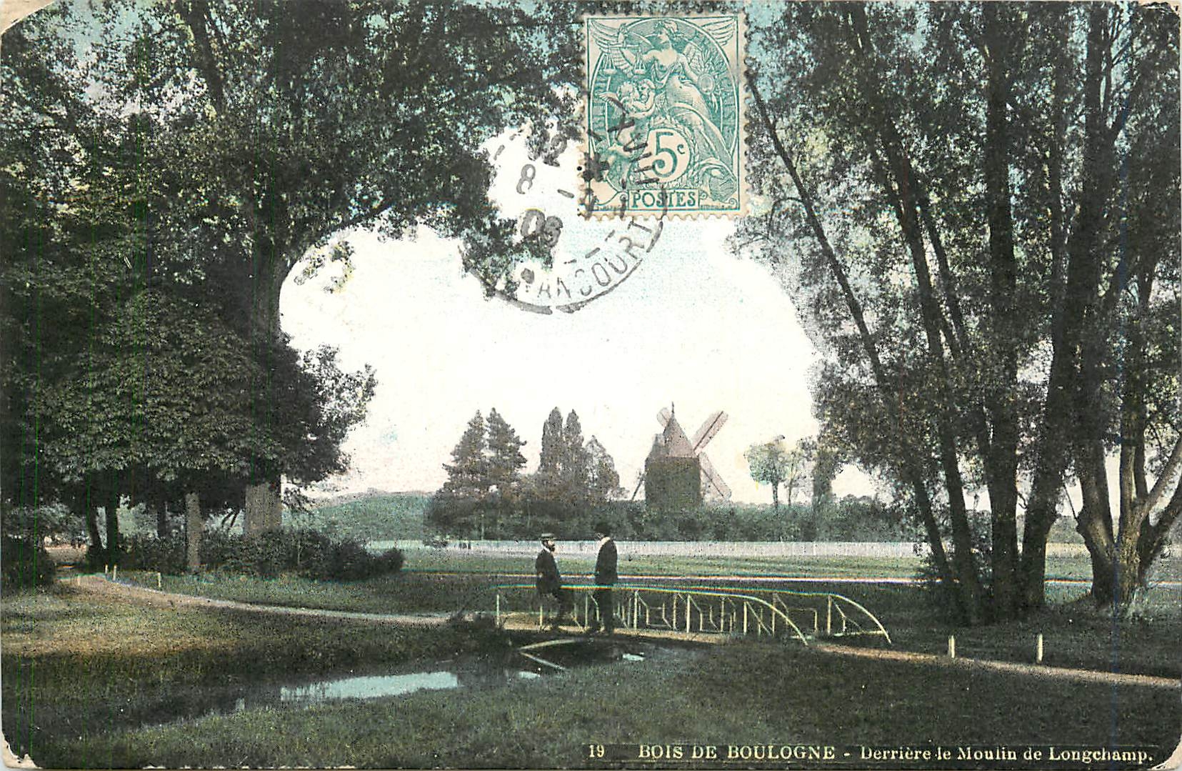 CPA Bois de Boulogne Derriere le Moulin de Longchamp 