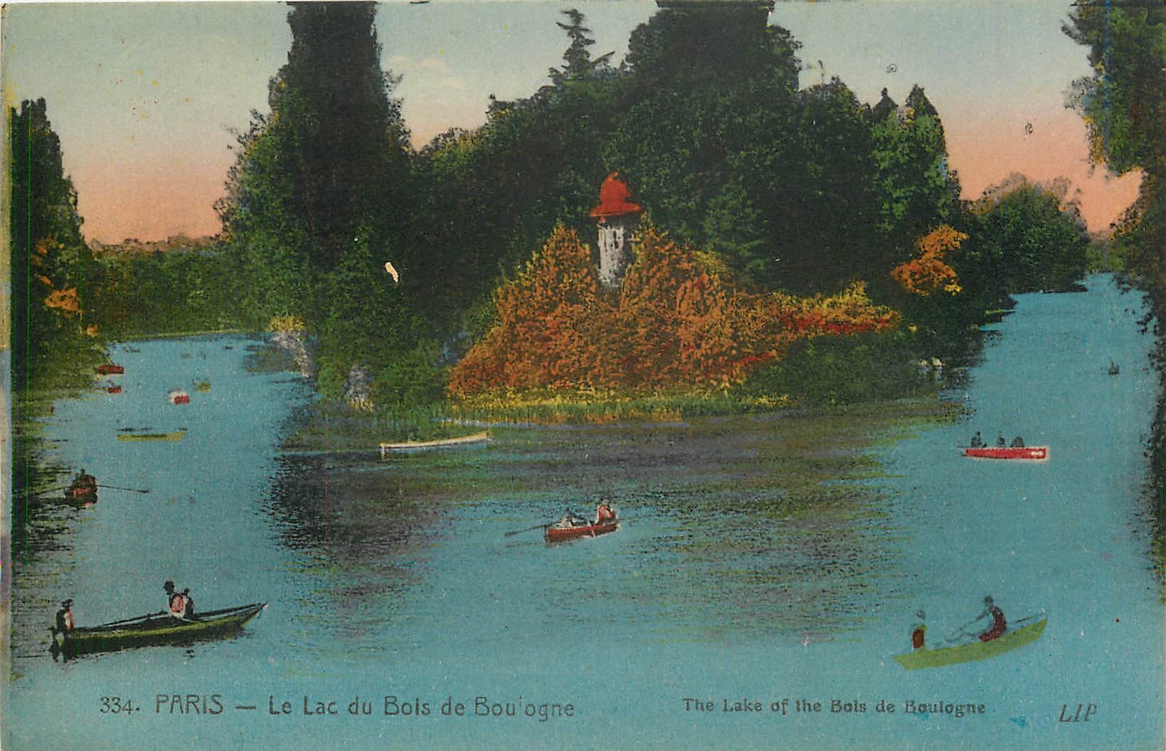 CPA Paris Le Lac du Bois de Boulogne 
