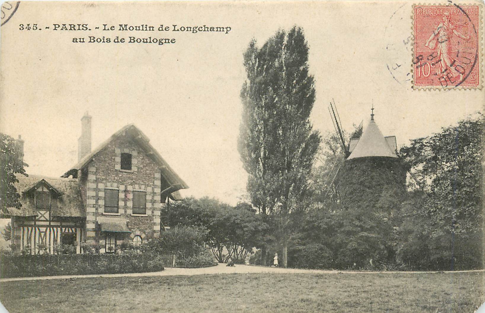 CPA Paris Le Moulin de Longchamp au Bois de Boulogne 