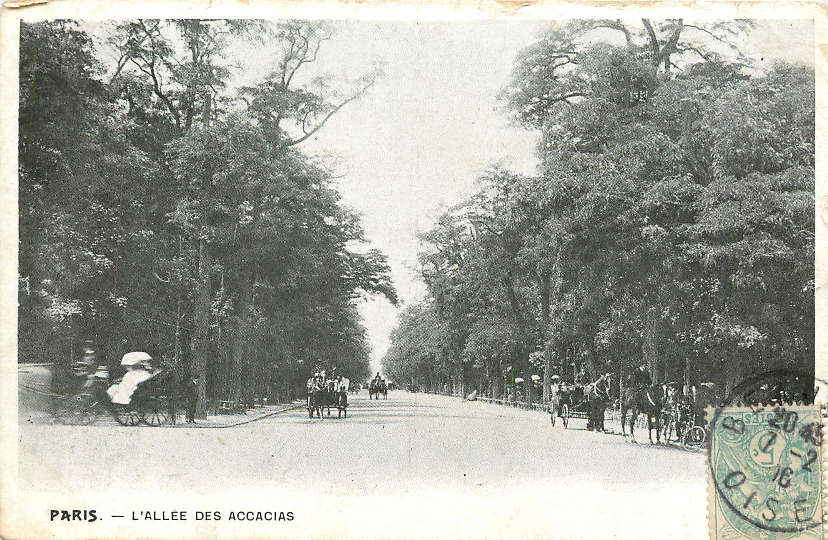 CPA Paris l'Allee des Accacias 
