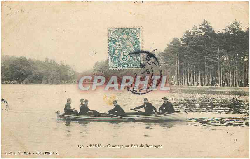CPA Paris Canotage au Bois de Boulogne 