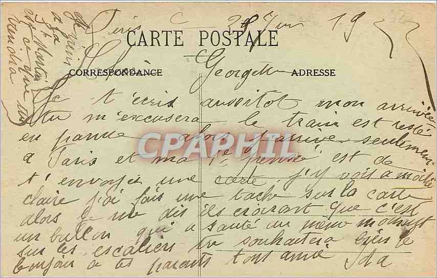 CPA Bois de Boulogne Le Chateau de Madrid facade cote Jardin Madrid Castle Garden Front  — Rückseite