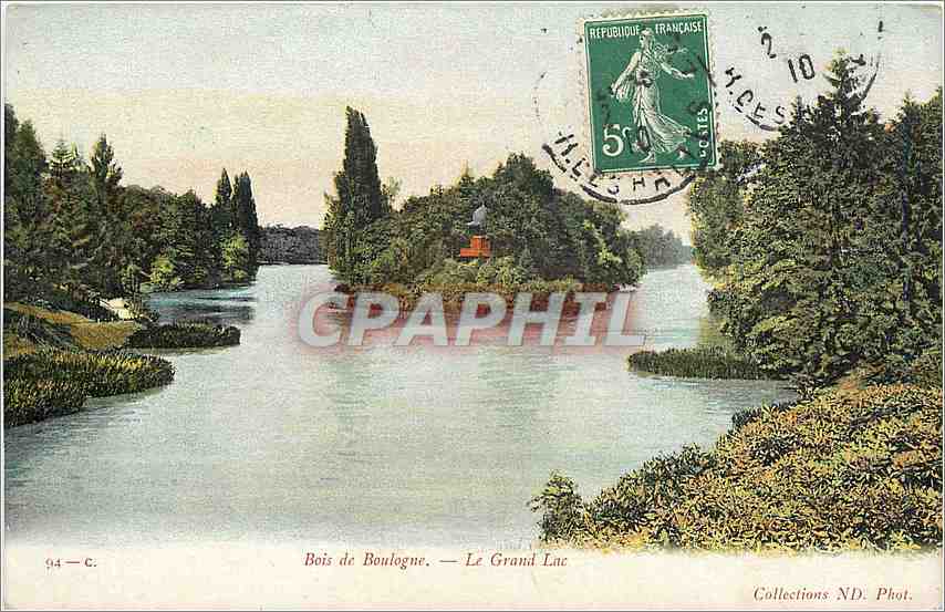 CPA Bois de Boulogne Le Grand Lac 