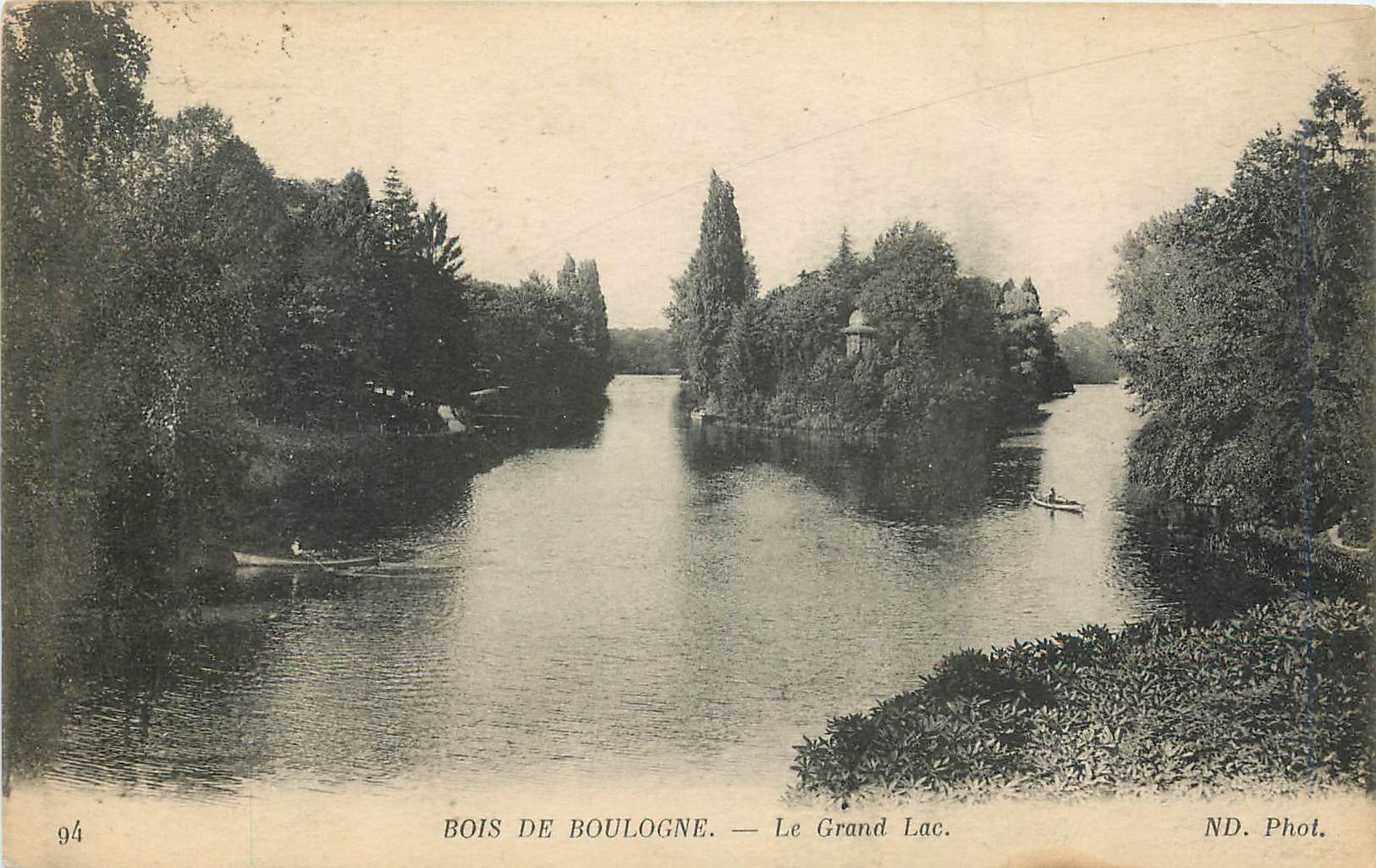 CPA Bois de Boulogne Le Grand Lac 