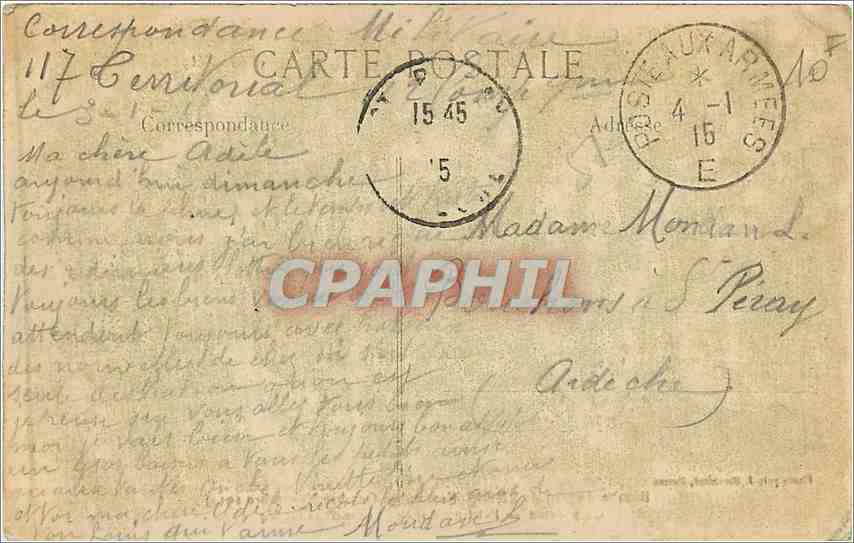 CPA Bombardement de Reims Septembre Octobre Novembre 1914 Cathedrale Petit portail de gauche de la f — Verso