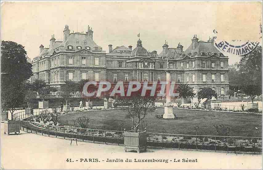CPA Paris Jardin du Luxembourg Le Senat 