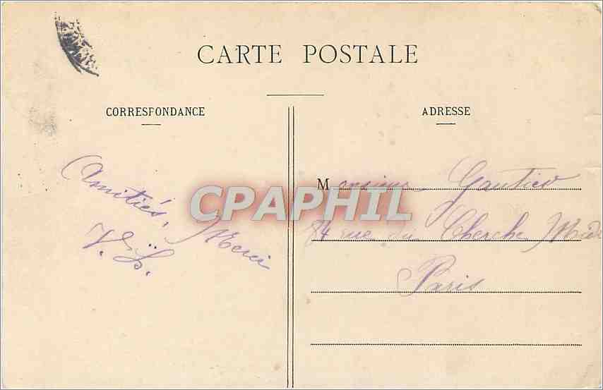CPA Paris Jardin du Luxembourg Le Senat  — Rückseite