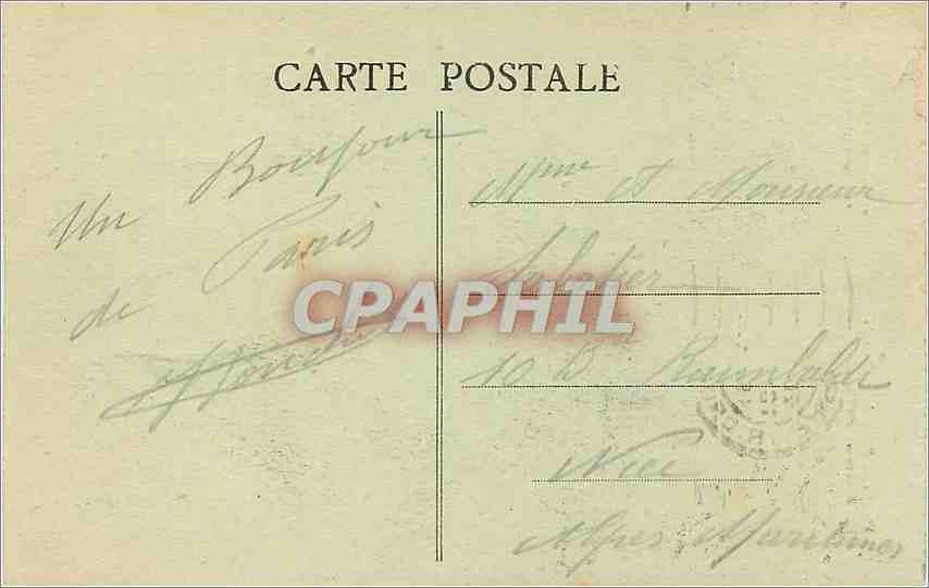 CPA Paris Place de la Bastille et Colonne de Juillet  — Rückseite