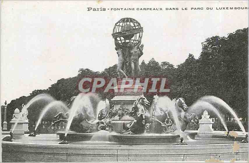 CPA Paris Fontaine Carpeaux dans le Parc du Luxembourg 