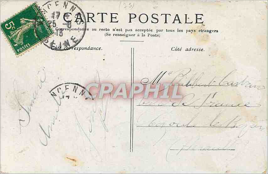 CPA Paris Le Jardin du Luxembourg  — Rückseite