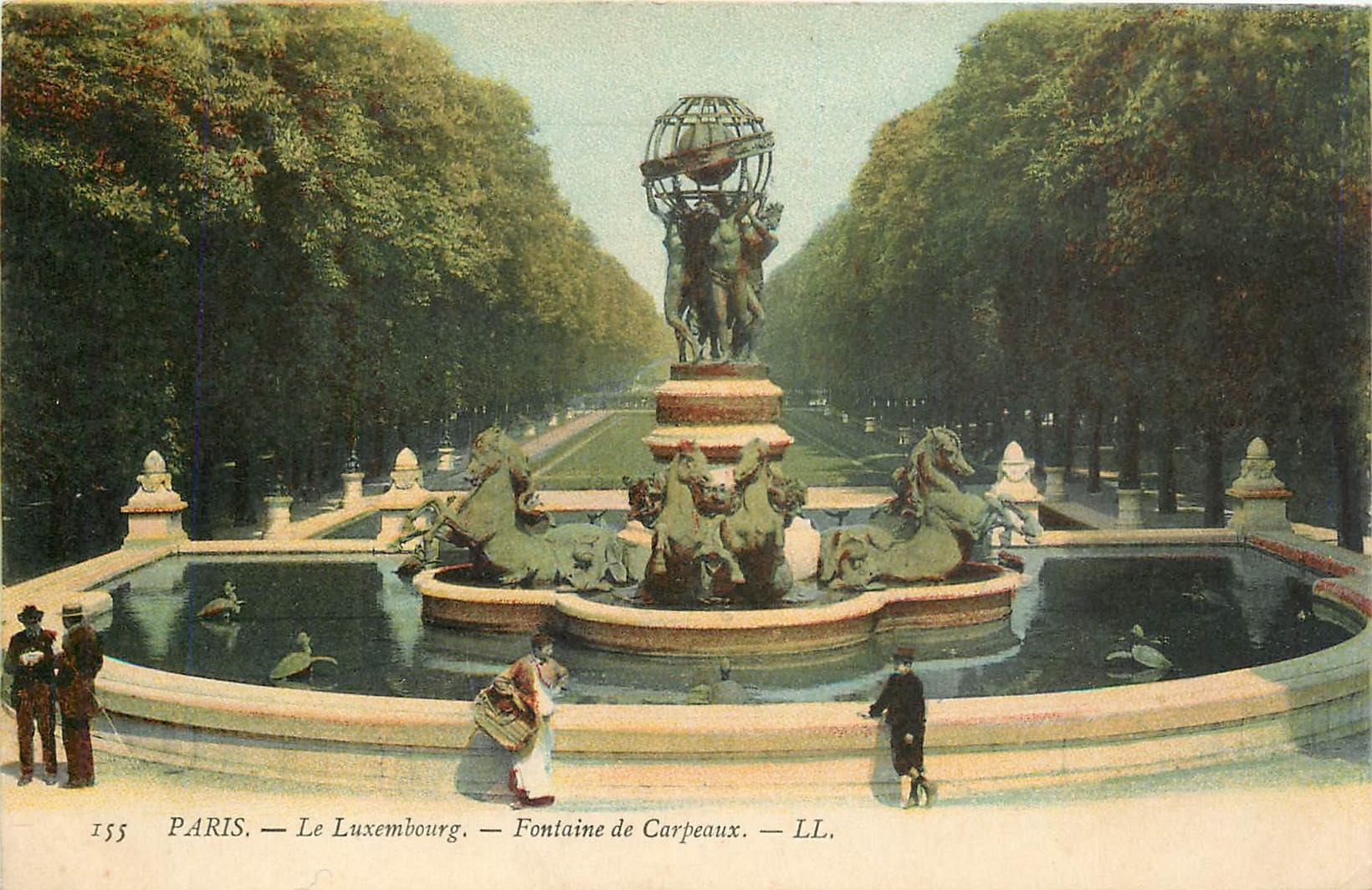 CPA Paris Le Luxembourg Fontaine de Carpeaux 